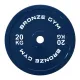 Диск калиброванный BRONZE GYM для пауэрлифтинга синий 20 кг